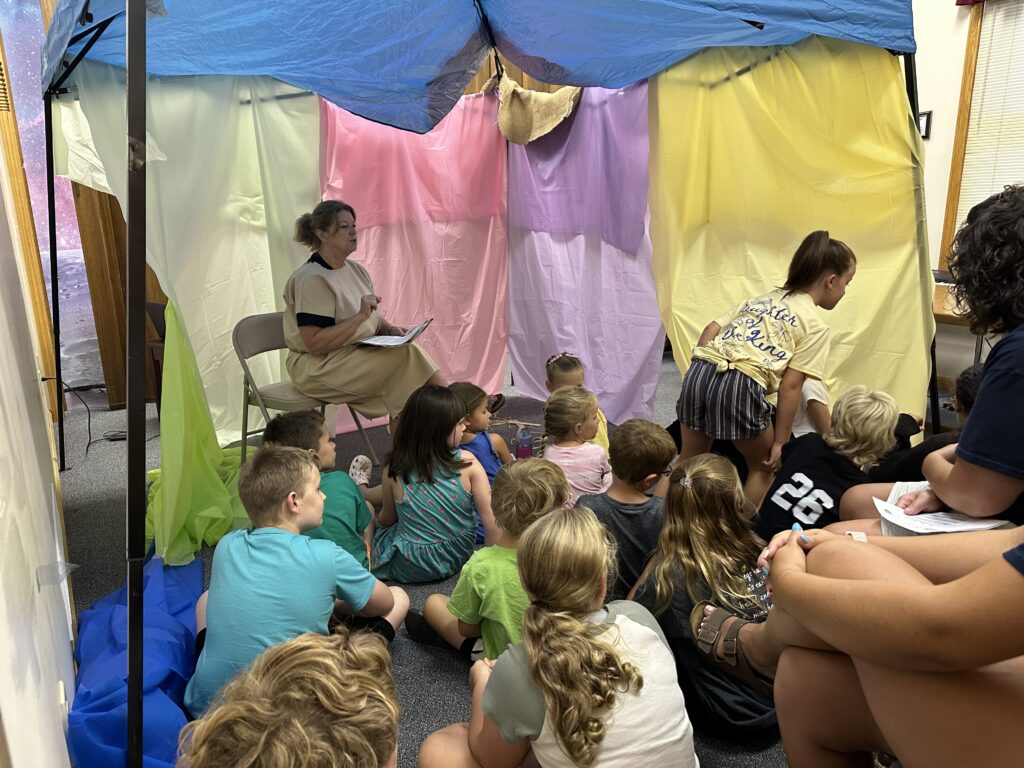 Donna taught us about how the bible tells us about God's wonderful love for us.